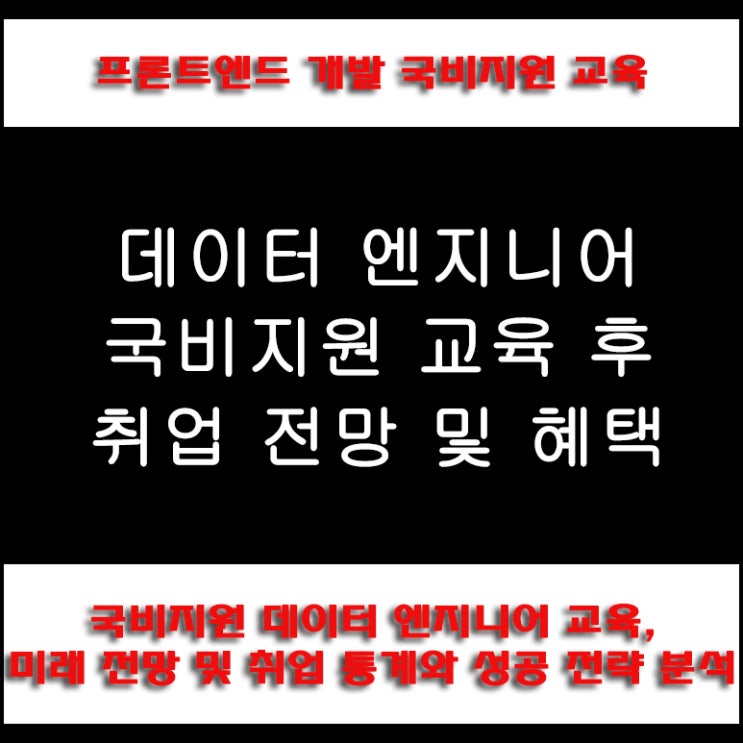  국비지원 데이터 엔지니어 취업 연계 교육, 연봉과 취업률 통계 및 준비 방법, 컴퓨터 학원