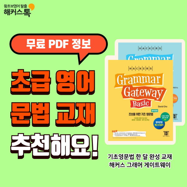  영어 교재 초급 문법책 추천 (+ pdf 무료로 받는 법)