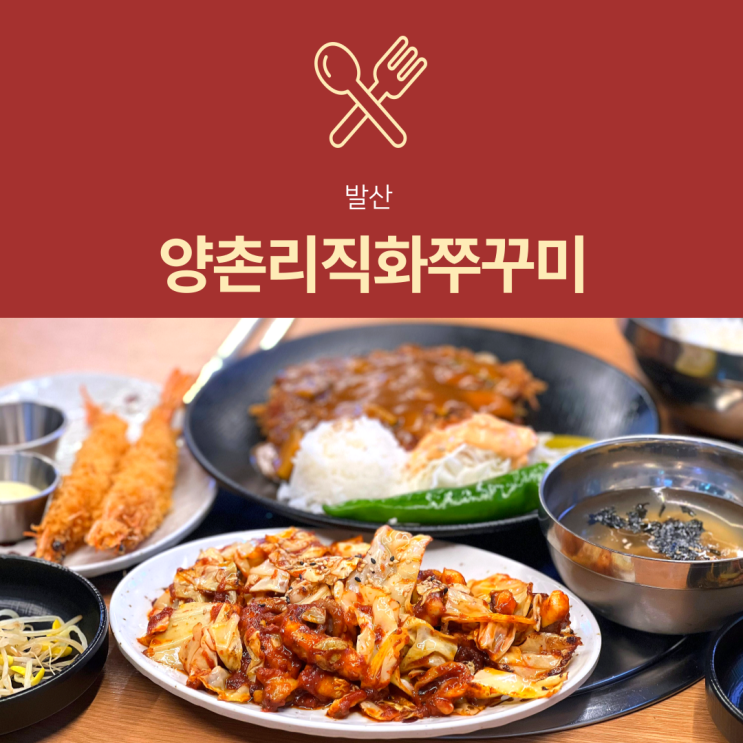  [발산역 맛집] 양촌리직화쭈꾸미 | 마곡 쭈꾸미 돈까스 세트 점심 추천