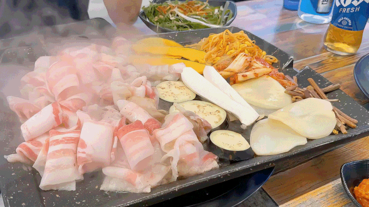  포항 두호동 고기집 ㅣ 일품대패 셀프바 제대로 즐기기