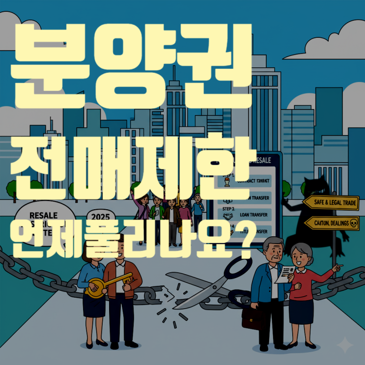  분양권 전매 제한, 언제부터 풀리고 어떻게 거래해야 할까?