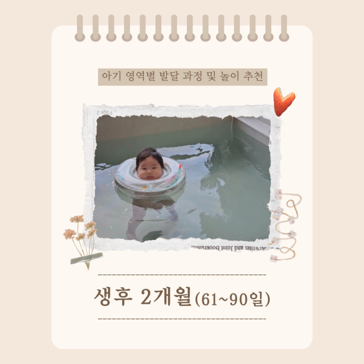  생후 2개월 아기 영역별 발달 과정 및 특징, 추천 놀이 활동