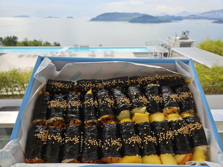  여수 이순신광장 포장 맛집 먹거리 가성비 좋은 바다김밥