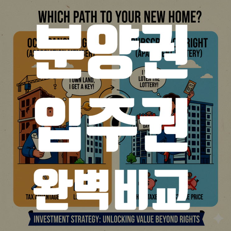  재개발·재건축 투자의 핵심, '입주권'과 '분양권' 완벽 비교 분석