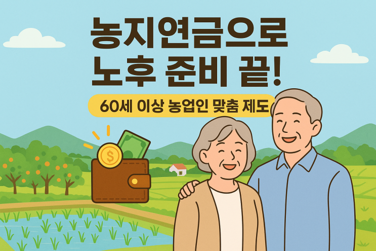  필수 노후 대비책! 농지연금 조건, 혜택, 신청 방법 총정리 (고령 농업인 필독)[농지연금]