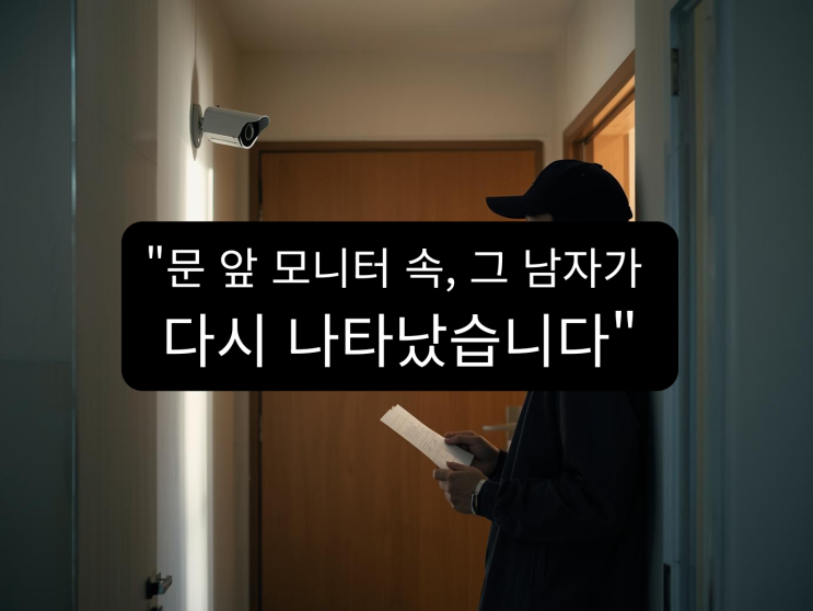  현관CCTV설치, “현관 앞까지 찾아온 스토커… CCTV가 모든 것을 밝혔습니다”