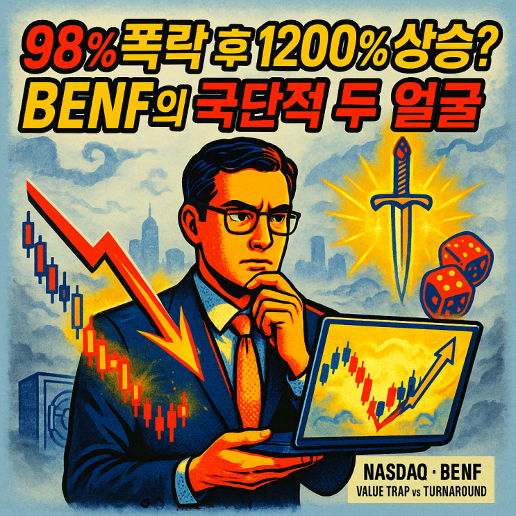  베네피션트 주가 (BENF 주식) 98% 폭락 후 1200% 상승가능?
