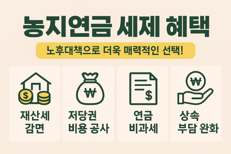  농지연금 세제 혜택 상세 안내: 노후대책으로 더욱 매력적인 선택!