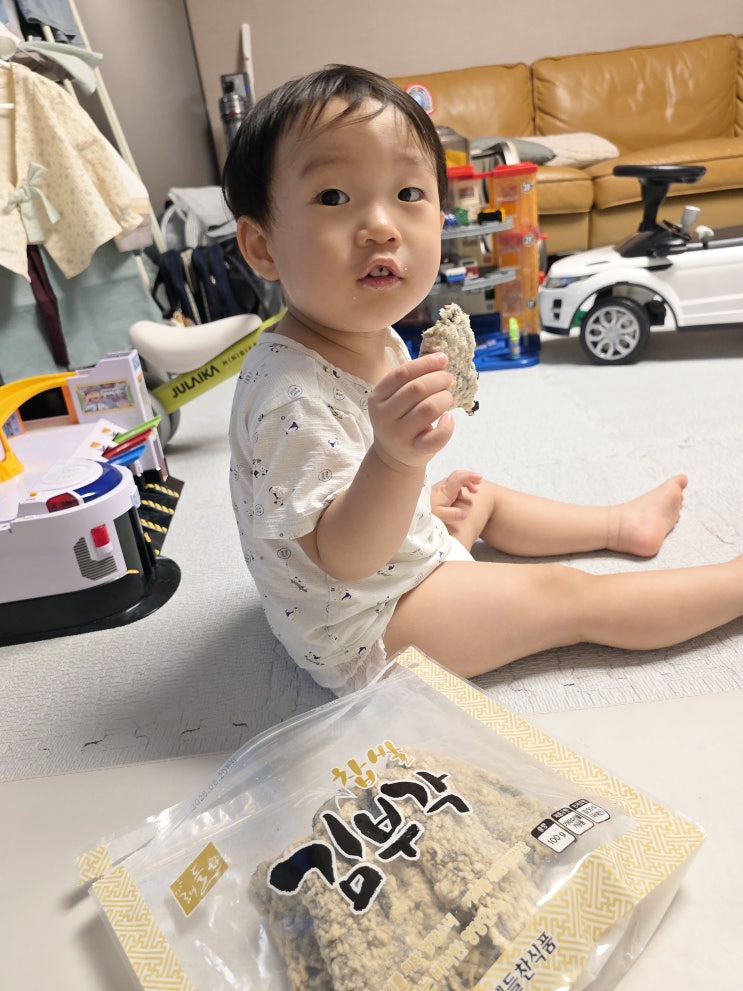  찹쌀김부각 추천 해들찬 김스낵 쌍둥이 아이들간식 솔직 후기