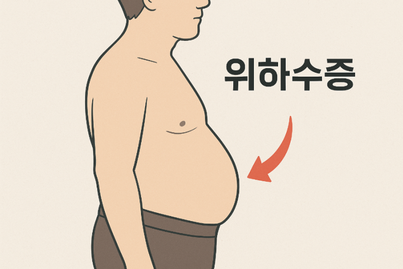 배만 볼록? 위하수증 증상 방치하면 안 되는 이유