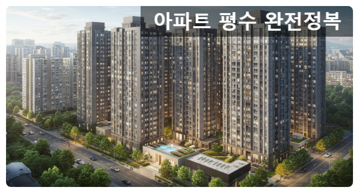  “아파트 평수 완전정복｜전용·공용·계약 면적부터 평수계산 실전 꿀팁까지”