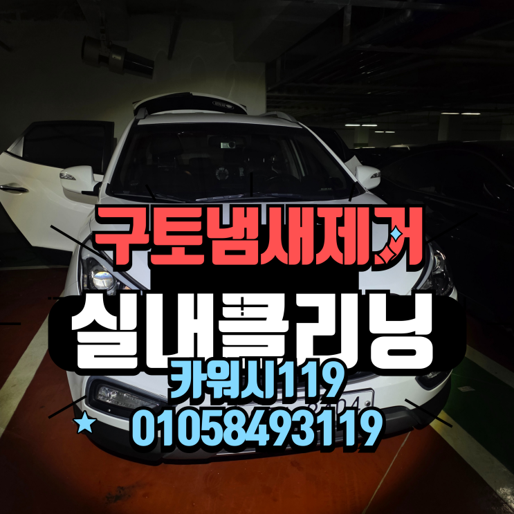  동인천출장세차 토사물냄새 제거 통풍시트 분리세척 후기