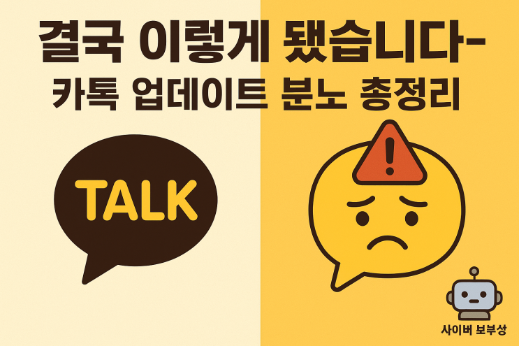  [지식+] 카카오톡 업데이트 후 이용자 분노 폭발한 진짜 이유