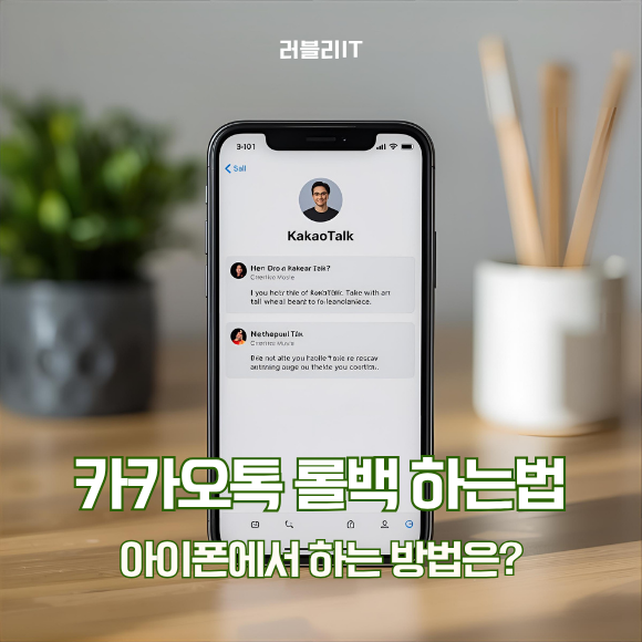 <b>카카오톡 롤백</b> 하는법 아이폰에서 하는 방법은?