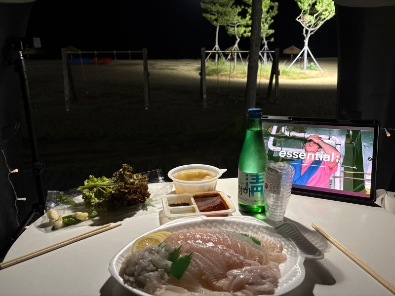 [강원 양양] 낙산해수욕장에서 바다 보며 즐긴 차박