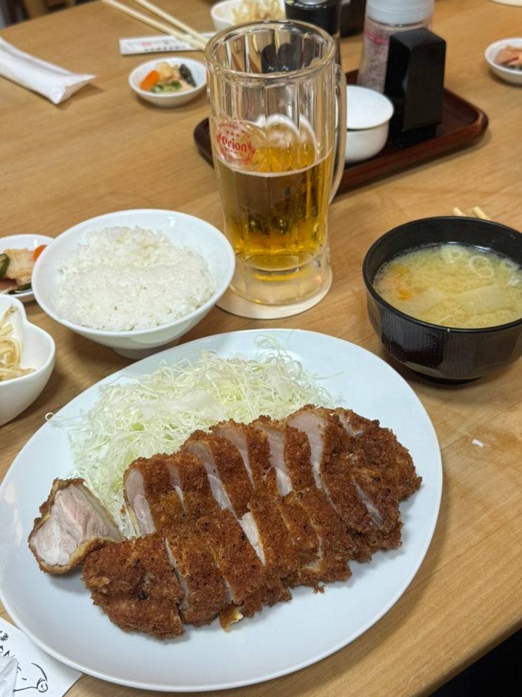  오키나와여행 나하공항 근처 돈카츠집 아구돈카츠 톤톤재키