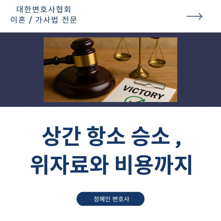  상간 항소 승소