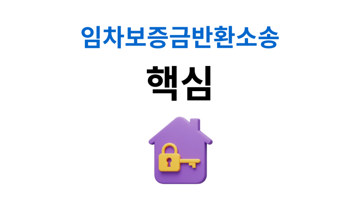  임차보증금반환소송 보증금 돌려받는 확실한 절차