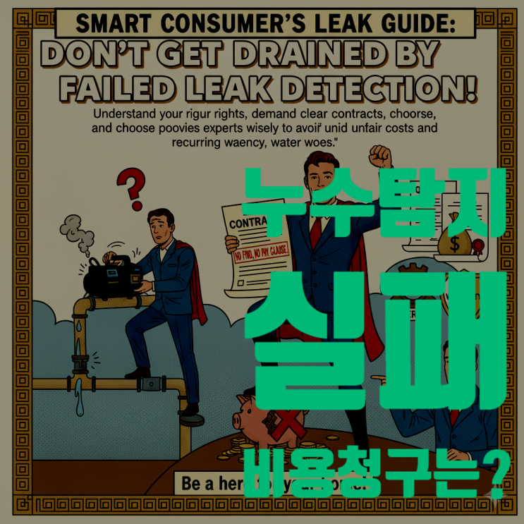  누수탐지 실패 시 비용 청구, 과연 정당할까요?