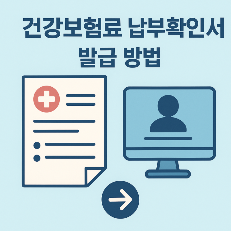 은행 대출을 위한 건강보험료 납부확인서 발급법