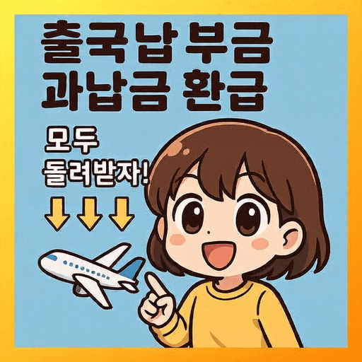  여행 후 3천 원 돌려받았어요?! 출국납부금 과납금 환급 완전 정복