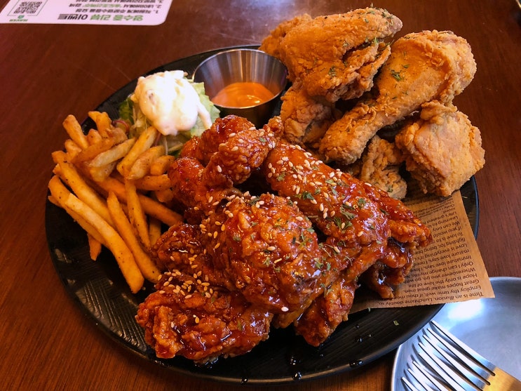  송도 타임스페이스 치킨 맛집 내가조선의치킨이고맥주다