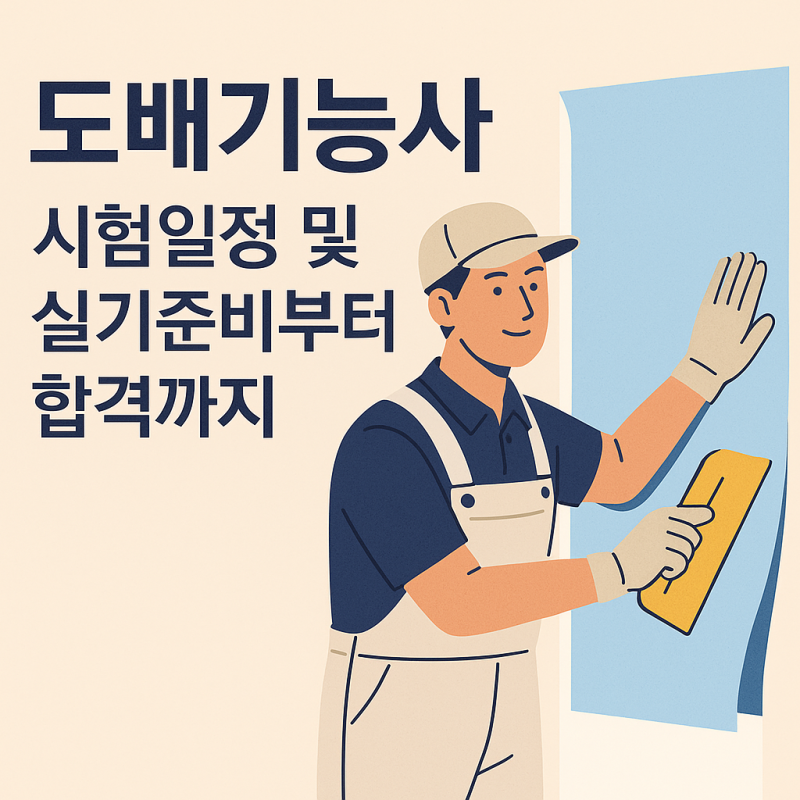 도배기능사 시험일정 및 실기준비부터 합격까지