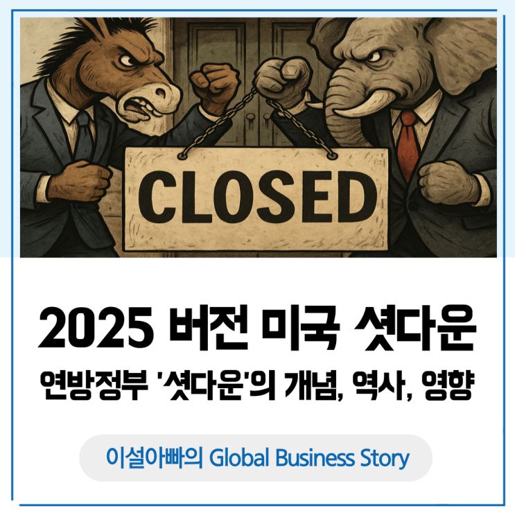  미국 셧다운 2025: 연방정부 ‘셧다운’의 개념·역사·영향