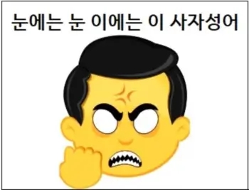 눈에는 눈 이에는 이 사자성어 참고하세요