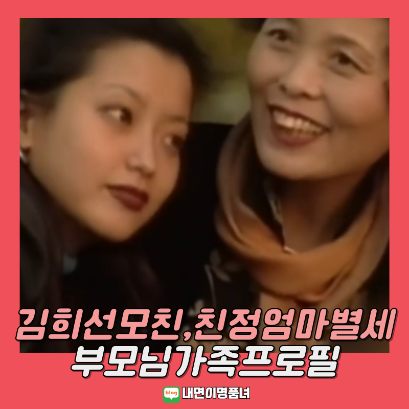 김희선 모친 친정엄마 박복순 별세, 부모님 가족 자녀 프로필은?