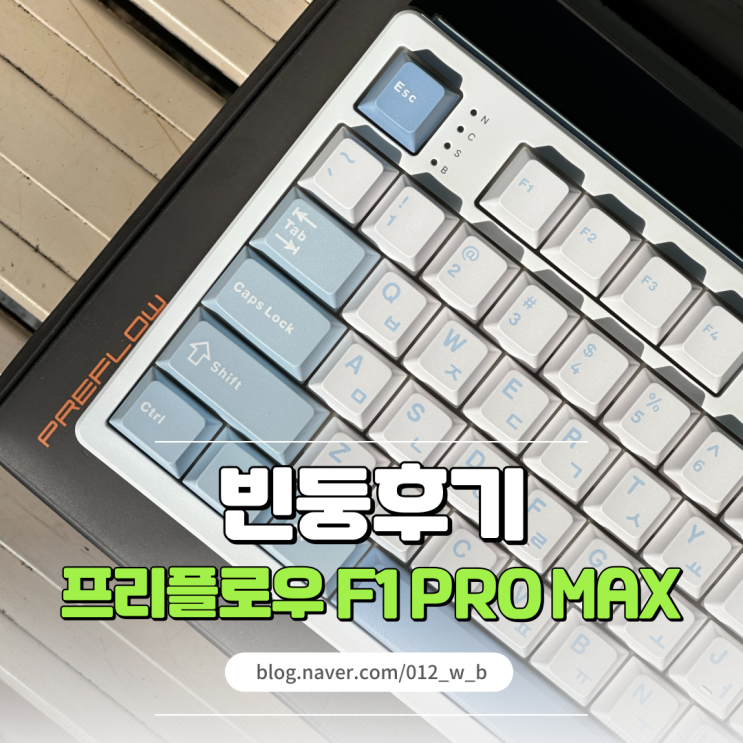  프리플로우 F1 PRO MAX 문라이트축 솔직 후기 타건음