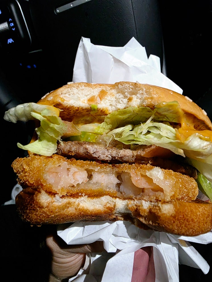  맥도날드 슈비버거 맥런치 후기 가격 칼로리 새우비프 쌍둥이 육아맘 솔직리뷰
