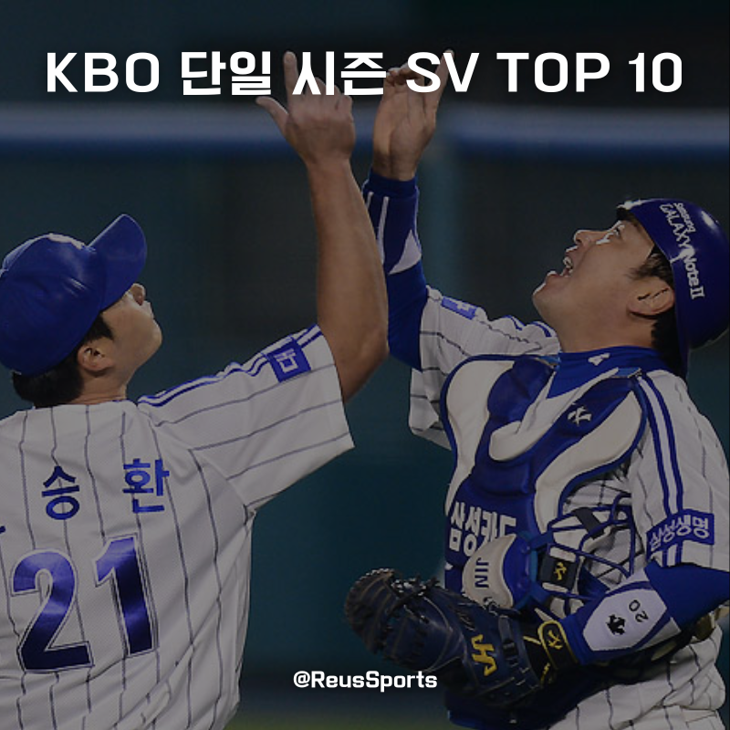 KBO 역대 단일 시즌 세이브 순위 TOP 10 "오승환의 위엄"