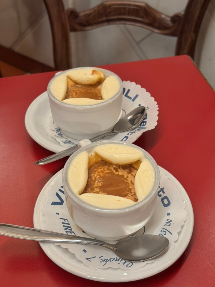  이탈리아 피렌체 카페 100년된 아포카토 Vivoli 비볼리