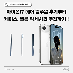 아이폰17 에어 실사용 후기|신지모루 사생활 필름, 프레임바이 케이스 내돈내산 리뷰 ‼️⭐....