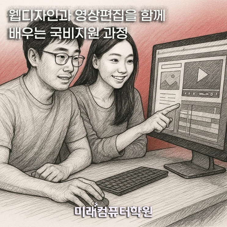  멀티미디어 & 웹디자인 부산국비지원무료교육 과정, 지금이 기회!