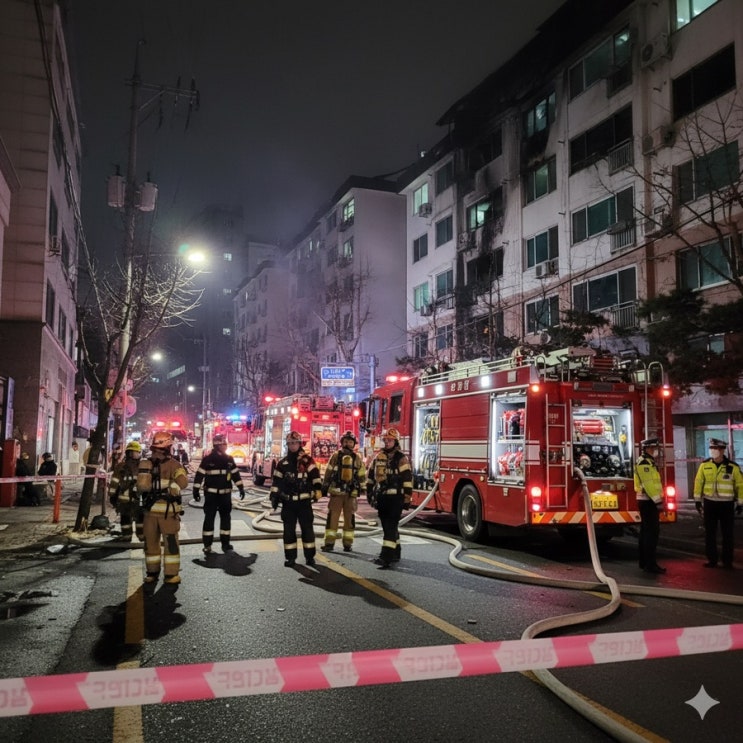  [화재속보] 10월 2일  서울 금천구 시흥동 다세대주택 화재, 50대 남성 숨져... 화재 원인 조사 중 (오늘 새벽 비극)