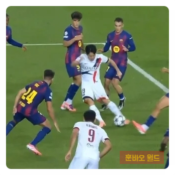 <b>이강인</b>, 6명 수비수 사이에서 '<b>골대 강타</b>슛'! PSG 승리 이끈... 