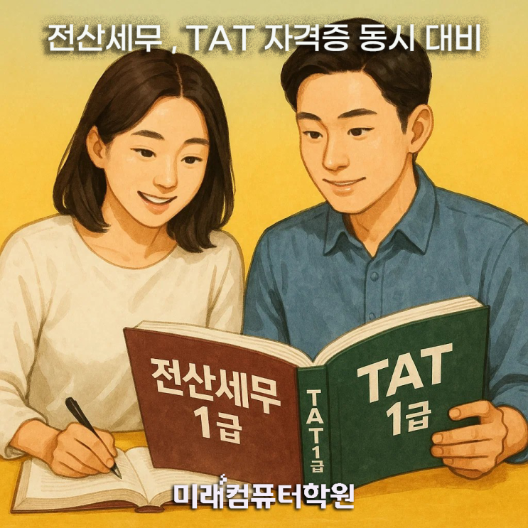  전산세무 1급·TAT 1급, 단기간 합격 전략 공개! 국비지원 훈련생 모집
