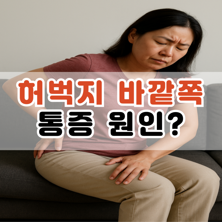  허벅지 바깥쪽 통증 원인, 튕기는 느낌?