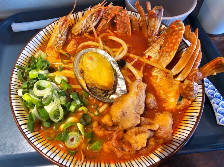  [제주/중문] 중문 천제연폭포 해물라면 맛집 오후새우시