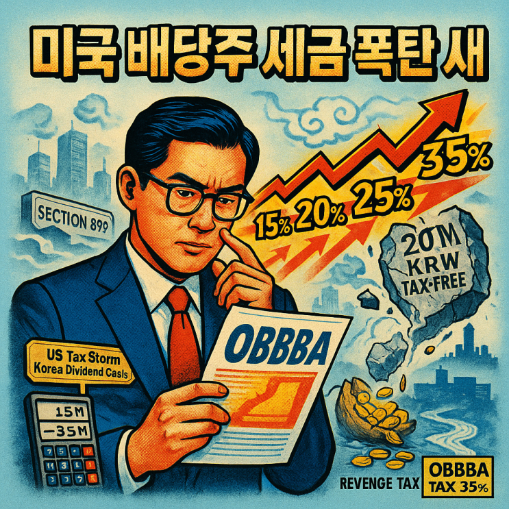  미국 배당주 투자 세금 35%? 이제 끝장났다!?