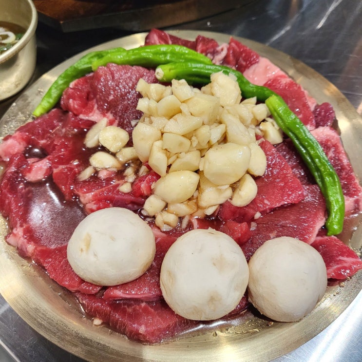  성남 모란역 맛집 마늘 가득 소고기가 일품인 소주물 모란역점
