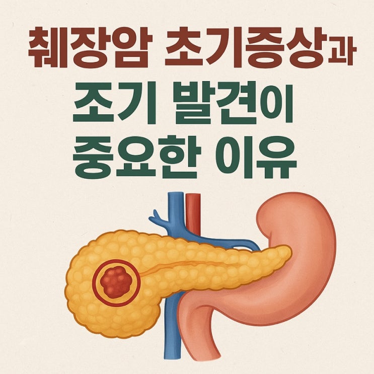  췌장암 초기증상과 조기 발견이 중요한 이유