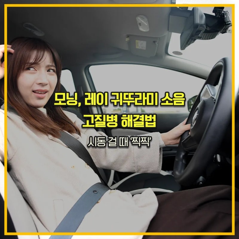 시동 걸 때 ‘찍찍’ 모닝, 레이 귀뚜라미 소음 고질병 해결법