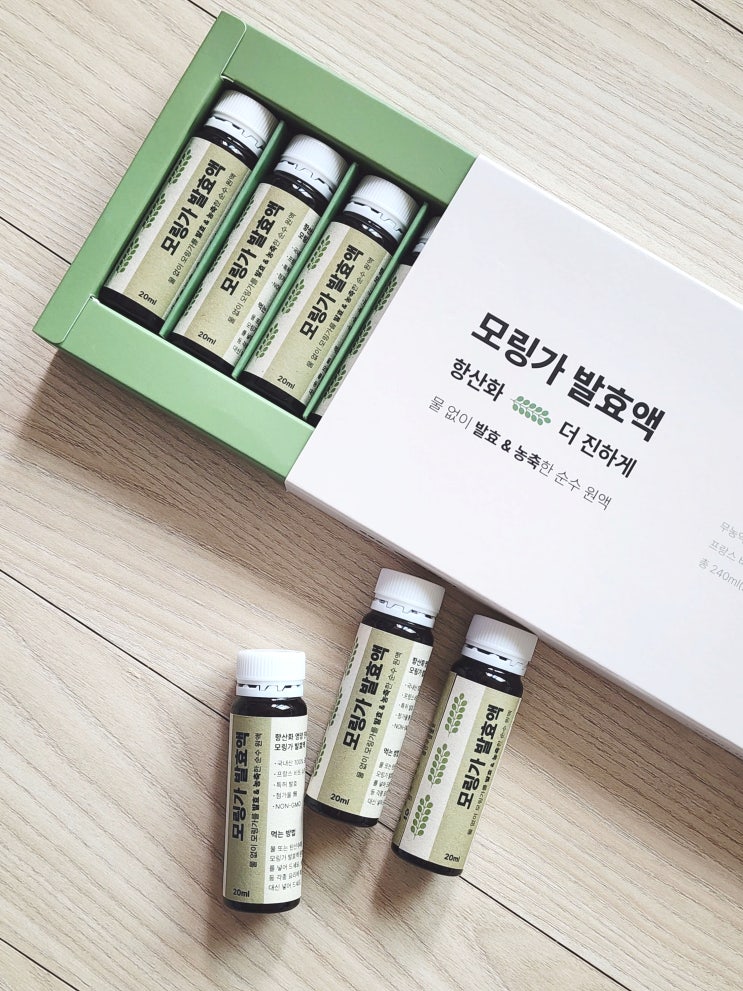  오랜시간 정성 들인 자연 발효, 항산화음식 숨모링가 발효액 후기