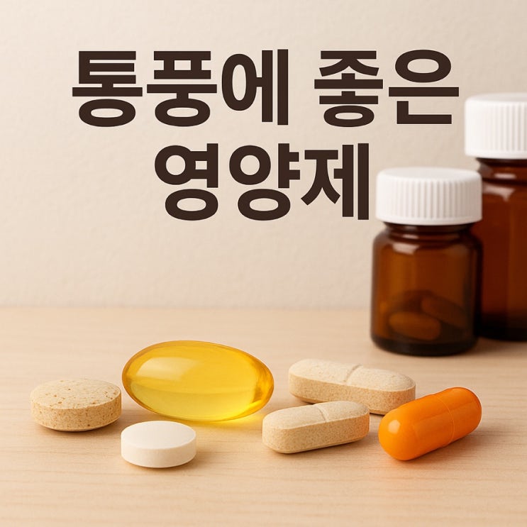  통풍에 좋은 영양제 총정리 | 요산 낮추는 핵심 영양소