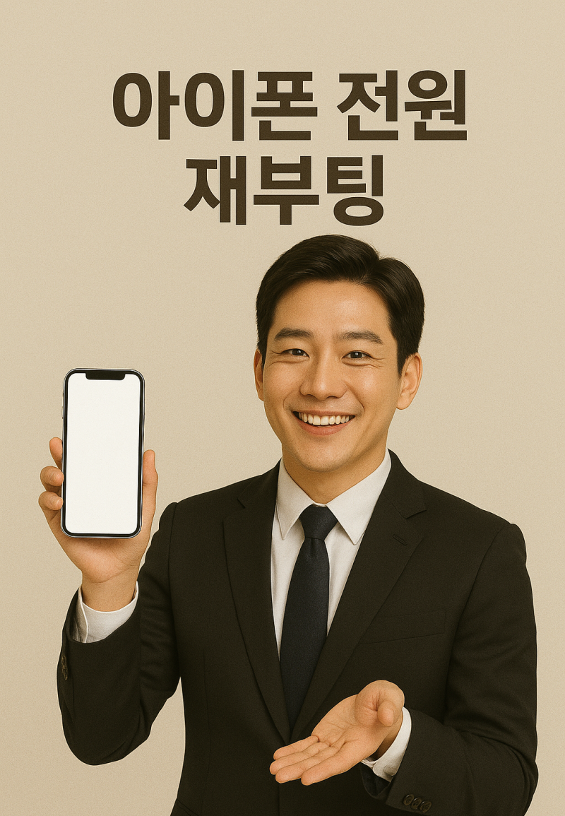 아이폰 전원 재부팅 터치 안될때 강제종료법