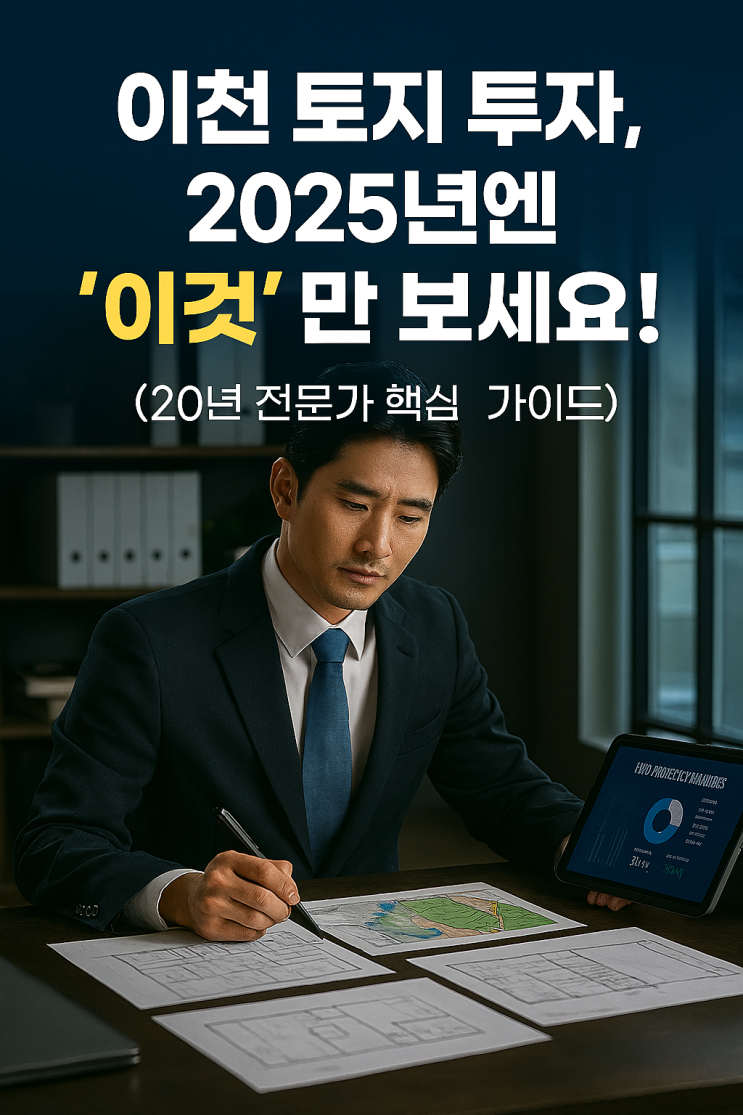  "이천 토지 투자, 2025년엔 '이것'만 보세요! (20년 전문가 핵심 가이드)"