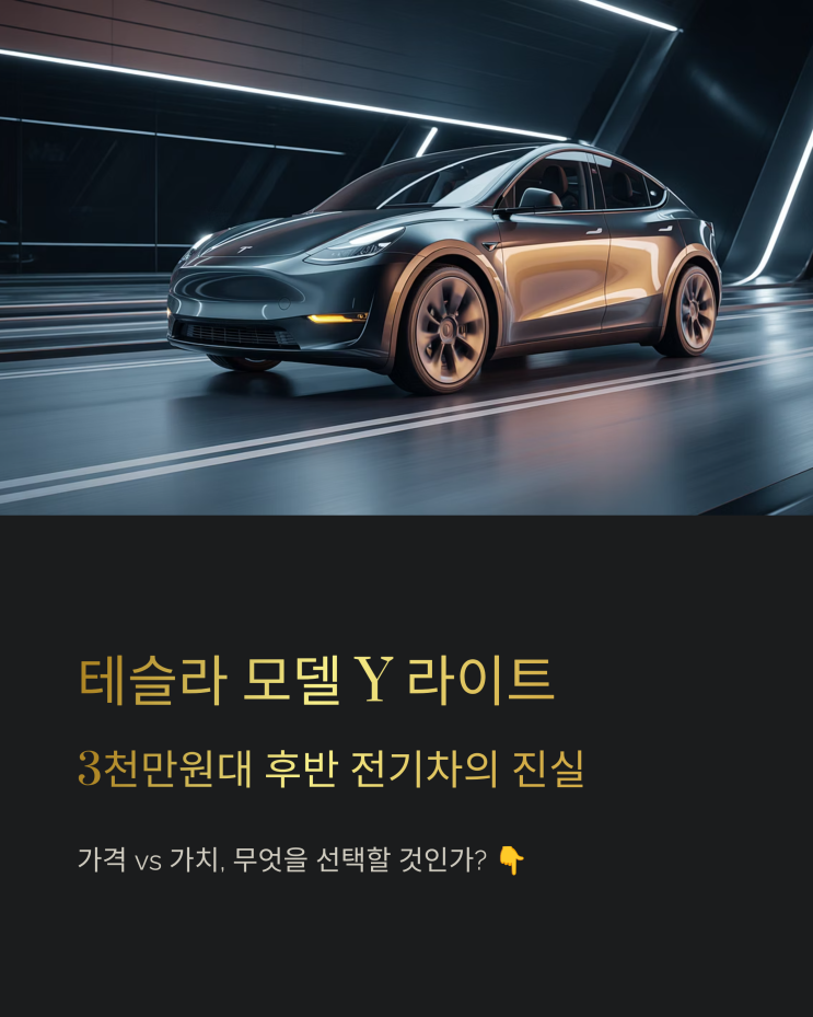  '무엇을 감수해야 할까?' 3천만 원대 테슬라 모델 Y 라이트, 가격만큼 포기해야 할 것들